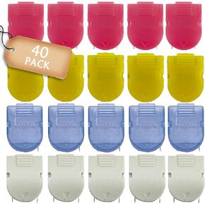 Cubicle Clips-40 Pack,Assorted Colors Cubicle Clips for Fabric Walls, Mixed, RZF20