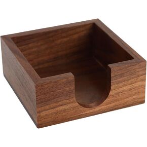 Koqye Walnut Wood Memo Pad Holder, Sticky Notes Pad Holder Desk Organizer for Sticky Note Pads, Memo Holder for Office Home Desk Supplies (Holder)
