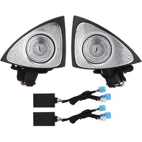 7 Color Rotating Tweeter, 3D Door Tweeter LED Tweeter with LED Ambient Light Car Interior Accessory Replacement for S‑Class W222 2014‑2017