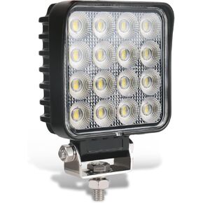 4.3" 12V LED Flood Lights 46W, Tractor Work Light Pods 5300LM Waterproof, Truck Work Lights Bar, 24V Heavy Equipment Off Road SUV UTV ATV 2PCS
