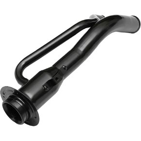Fuel Tank Filler Neck Compatible for Ford E150 E250 E350 1997-2003, Durable Metal Black Rear Tank Filler Tube Pipe Hose