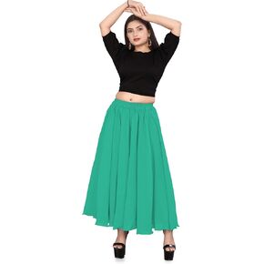Chiffon Ballet Dance Full Circle Skirt for Womens Sheer Chiffon Skirt Belly Dance C43 in Kuwait