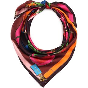 kate spade new york Women's Bag Print Silk Square Scarf, Stylish Fashion Accessory for Women, multi, OS