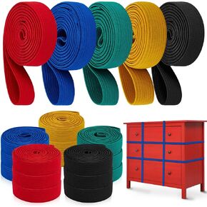 15 Pcs Variety 46" 42" 36" 30" 25" Length Moving Rubber Bands for Furniture Extra Large Elastic Rubber Moving Straps Moving Supplies for Moving Pallets and Moving Blankets