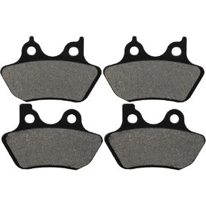 ECCPP Brake Pads Replacement For Softail FLSTCI FLSTC Heritage Classic 2000-2007/Fat Boy/Dyna Electra Glide/Sportster XLH883R/FXST Softail Standard/FXSTB Night Train, FA400 Front and Rear Carbon Fiber