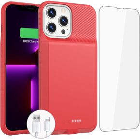 ZENEE Battery Case for iPhone 13/13 Pro/14/14 Pro, 2024 Upgraded 7000mAh Portable Extended Charger Cover Compatible with Charging Case for iPhone 13/13 Pro/14/14 Pro /(6.1 inch)-Gray