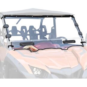 SAUTVS Full Windshield for Yamaha Viking/Viking VI, Clear Dustproof Durable Hard Coat Poly Vented Front Full Windshield for Yamaha Viking / Viking VI 2014-2025 Accessories