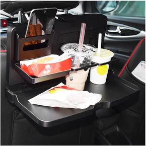 Foldable Car Food Tray Holder, Multi Functional Portable Car Backseat Tray Desk, Car Computer Desk for Eating Food Drink and Writing Laptop Work, Car Accessories