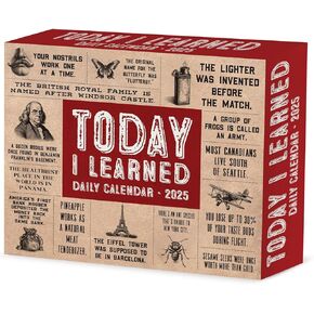 Willow Creek Press Today I Learned (TIL) Daily 2025 Box/Desk Calendar (5.86" x 4.72")