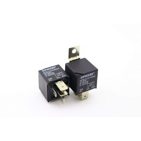 (x2) PC795-1C-C2-12S-N-X-2 | 5 Pin SPDT 12 VDC Coil, 80/60 Amp Switching, Maxi ISO Sealed Automotive Plug-in Relay with Metal Bracket