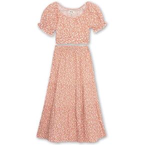 Speechless Girls' Short Sleeve Top and Maxi Skirt Set