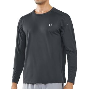 NORTHYARD Men's Athletic Running Workout Shirts Long Sleeve Lightweight Quick Dry Gym Outdoor Fishing Performance Tops Shirts