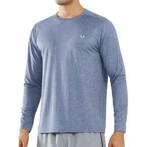 NORTHYARD Men's Athletic Running Workout Shirts Long Sleeve Lightweight Quick Dry Gym Outdoor Fishing Performance Tops Shirts in Saudi Arabia