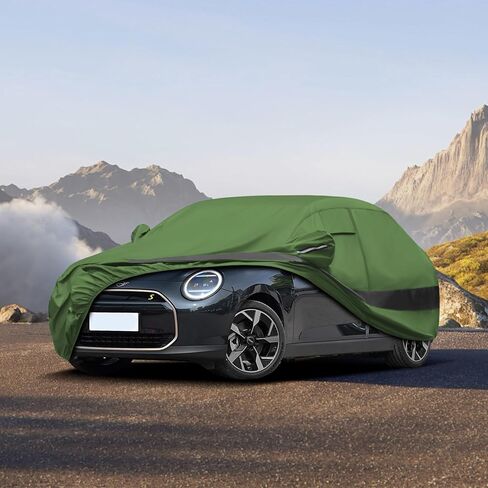 Heavy Duty Outdoor Car Cover Compatible with Jeep Wrangler 4 Door,Waterproof All Weather for Automobiles, Outdoor Full Cover Rain Sun UV Protection with Zipper Cotton in Kuwait