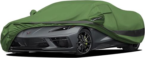 Heavy Duty Outdoor Car Cover Compatible with Jeep Wrangler 4 Door,Waterproof All Weather for Automobiles, Outdoor Full Cover Rain Sun UV Protection with Zipper Cotton in Kuwait