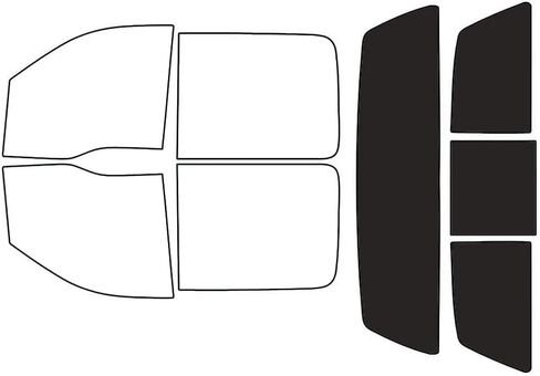 Rvinyl Window Tint Kit Compatible with Ford F-150 2004-2008 (4 Door) - Front Precut Kit - 20% in Saudi Arabia