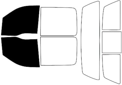 Rvinyl Window Tint Kit Compatible with Ford F-150 2004-2008 (4 Door) - Front Precut Kit - 20% in Saudi Arabia