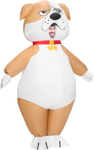 إبداعات Spooktacular أزياء الهالوين القابلة للنفخ للبالغين، زي بولدوج للرجال، بدلة جرو قابلة للنفخ لكامل الجسم لحفلات الهالوين التنكرية تحت عنوان in Saudi Arabia