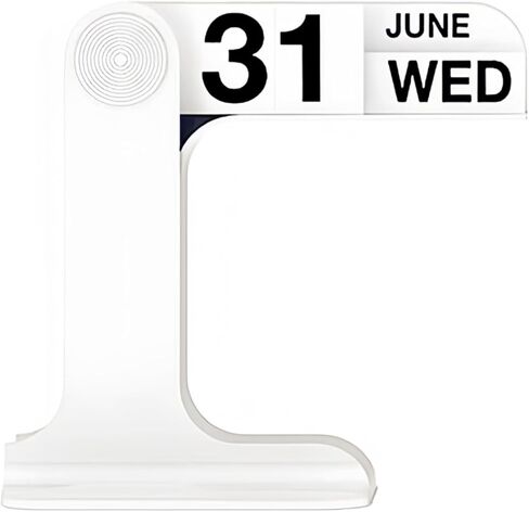 Flip Perpetual Calendar, Desk Calendar 2024-2025 For Daily Office Home Decor Desk Ornament Desk Accessories Home Office Decor Monthly Weekly Daily Desktop Perpetual Calendar (Beige) in Kuwait