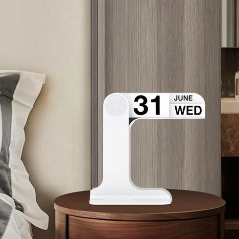 Flip Perpetual Calendar, Desk Calendar 2024-2025 For Daily Office Home Decor Desk Ornament Desk Accessories Home Office Decor Monthly Weekly Daily Desktop Perpetual Calendar (Beige) in Kuwait