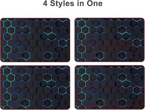 Credit Card Sticker Skin, 4pcs Debit Cards Decal Cover, Removable Adhesive Stickers for Driver License, Transportation Card, Key Card (Honeycomb) in Saudi Arabia
