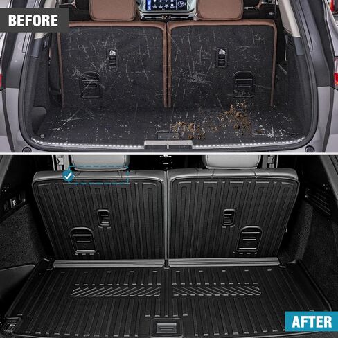 Cargo Mat with Backrest Mats 2-in-1 for Acura MDX 2022-2025, All-Weather TPE Protectors Cargo Liner Seat Back Cover for 2024 2025 Acura MDX Accessories(Cargo Mat with Backrest Mats) in Saudi Arabia