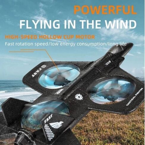 Easy to Fly RC Remote Control Hovering Tricopter, 360° Flip, 2.4GHz 6-Axis Gyro, Remote Control Tricopter for Teens and Adult Beginners (No Camera) in Saudi Arabia