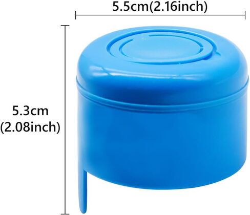 Dohia 5 Gallon Water Jug Cap with Silicone Spill Resistant Bottle Cap Top Lids Cover Reusable Replacement Cap Fits 55mm Waterr Bottles D2-YSJTG (Insert Style) in Saudi Arabia