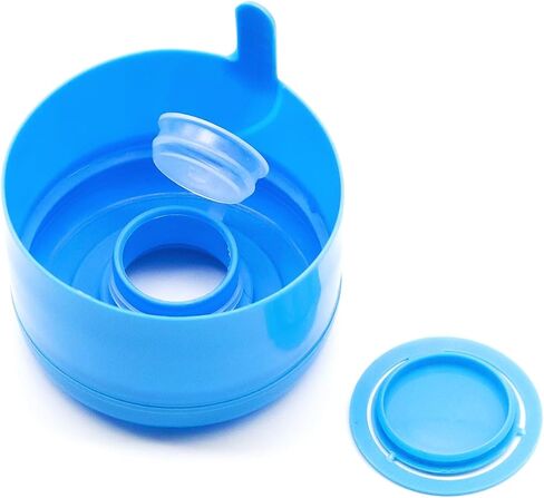 Dohia 5 Gallon Water Jug Cap with Silicone Spill Resistant Bottle Cap Top Lids Cover Reusable Replacement Cap Fits 55mm Waterr Bottles D2-YSJTG (Insert Style) in Saudi Arabia