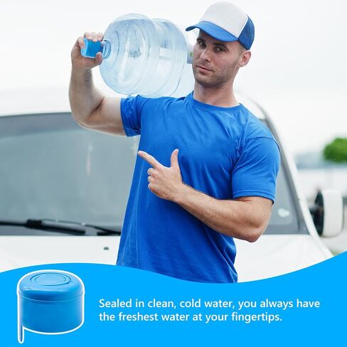 Dohia 5 Gallon Water Jug Cap with Silicone Spill Resistant Bottle Cap Top Lids Cover Reusable Replacement Cap Fits 55mm Waterr Bottles D2-YSJTG (Insert Style) in Saudi Arabia