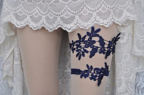 Wedding Garters for Bride Lace Garter Set Wedding Garter Belt Flower Floral Design Bridal Garter Set for Wedding in Saudi Arabia