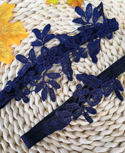 Wedding Garters for Bride Lace Garter Set Wedding Garter Belt Flower Floral Design Bridal Garter Set for Wedding in Saudi Arabia