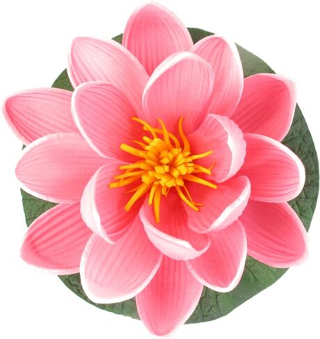 Artificial Realistic Floating Lotus Flowers for Pond Pool, Beautiful Lifelike Water Lilies for Fountain Garden Decoration in Saudi Arabia