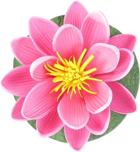 Artificial Realistic Floating Lotus Flowers for Pond Pool, Beautiful Lifelike Water Lilies for Fountain Garden Decoration in Saudi Arabia