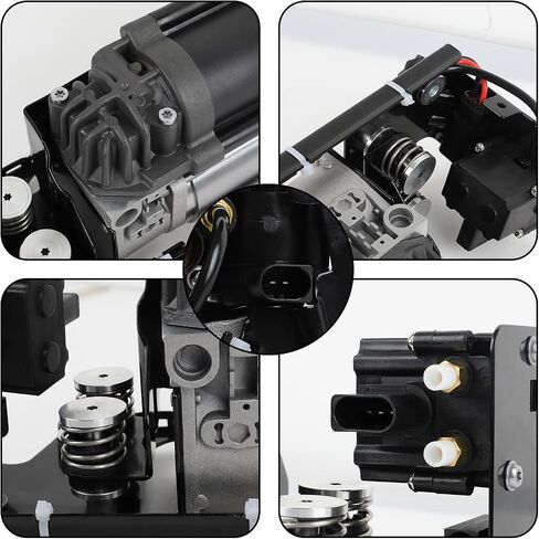 مضخة ضاغط تعليق هوائي متوافقة مع BMW 37206789450 F01 F02 F04 F11 535i 550i 740i 740Ld 750i 760Li Alpina B7 (ضاغط طراز جديد + قوس + كتلة صمام) in Saudi Arabia