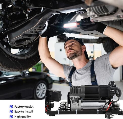 مضخة ضاغط تعليق هوائي متوافقة مع BMW 37206789450 F01 F02 F04 F11 535i 550i 740i 740Ld 750i 760Li Alpina B7 (ضاغط طراز جديد + قوس + كتلة صمام) in Saudi Arabia