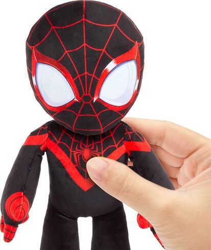 Mattel Marvel Plush Talkers Soft Toy, 11.75-Inch Spider-Man Figure with 10 Sounds & Phrases, Collectible Plush Doll in Saudi Arabia