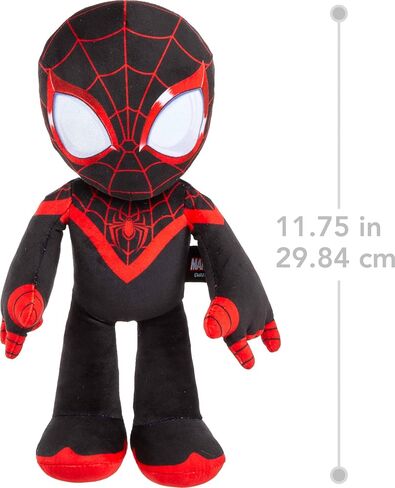 Mattel Marvel Plush Talkers Soft Toy, 11.75-Inch Spider-Man Figure with 10 Sounds & Phrases, Collectible Plush Doll in Saudi Arabia