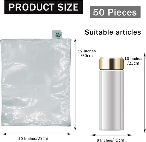 Packaging Air Bags,Inflatable Air Packaging Protector Bag Foam Pouches,Bubble Cushioning Wrap,Cushion Foam Pouch for Moving,6x6 Inches,50 Pieces in Kuwait