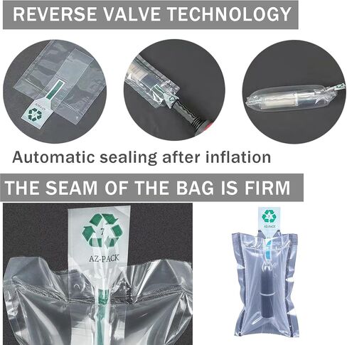 Packaging Air Bags,Inflatable Air Packaging Protector Bag Foam Pouches,Bubble Cushioning Wrap,Cushion Foam Pouch for Moving,6x6 Inches,50 Pieces in Kuwait