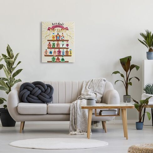 Stupell Industries Dad You're Top Shelf Phrase Canvas Wall Art, Design by Arrolynn Weiderhold in Saudi Arabia