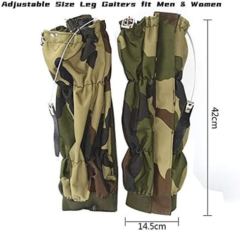 Waterproof Snow Gaiters for Men Women Snowshoes and Boots Thickened 1000 D Oxford Hiking Boot Gators fit Snowshoeing Skiing Trail Running Hunting Rain Gear Backpacking Shoe Equipment Ankle Leg Gaiter in Saudi Arabia