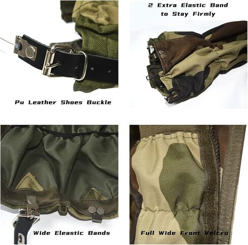 Waterproof Snow Gaiters for Men Women Snowshoes and Boots Thickened 1000 D Oxford Hiking Boot Gators fit Snowshoeing Skiing Trail Running Hunting Rain Gear Backpacking Shoe Equipment Ankle Leg Gaiter in Saudi Arabia
