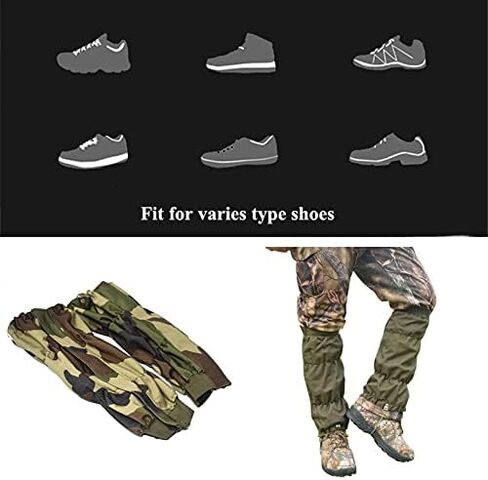 Waterproof Snow Gaiters for Men Women Snowshoes and Boots Thickened 1000 D Oxford Hiking Boot Gators fit Snowshoeing Skiing Trail Running Hunting Rain Gear Backpacking Shoe Equipment Ankle Leg Gaiter in Saudi Arabia