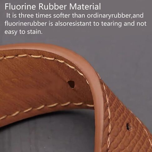 Fluororubber FKM Watchbands,Rubber Watch Strap Quick Release Tropical Style 20mm 22mm Soft Breathable,Durable Rubber Watch Band Universal Replacement Band Strap for Men Women in Saudi Arabia
