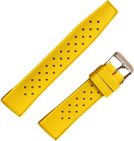 Fluororubber FKM Watchbands,Rubber Watch Strap Quick Release Tropical Style 20mm 22mm Soft Breathable,Durable Rubber Watch Band Universal Replacement Band Strap for Men Women in Saudi Arabia