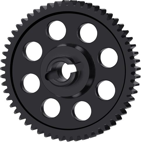 0.5M Direct Drive Spur Gear 54T 55T Steel Boxgear Main Gear for 1/16 1/18 Losi 2WD Mini Drag Mini-T Mini B Brushed/Brushless RC Car (55T) in Saudi Arabia