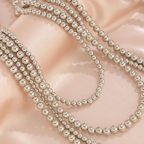 Xerling فو اللؤلؤ الكتف تسخير الجسم سلسلة هامش شرابات الصدرية سلسلة الجسم مجوهرات الزفاف سلسلة الذراع للنساء الفتيات بيكيني الجسم شرابة (الفضة) in Kuwait