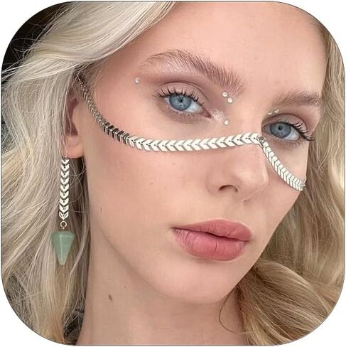 سلسلة أنف للنساء سلسلة وجه إكسسوارات عتيقة قوطية للحفلات التنكرية والمجوهرات... in Saudi Arabia