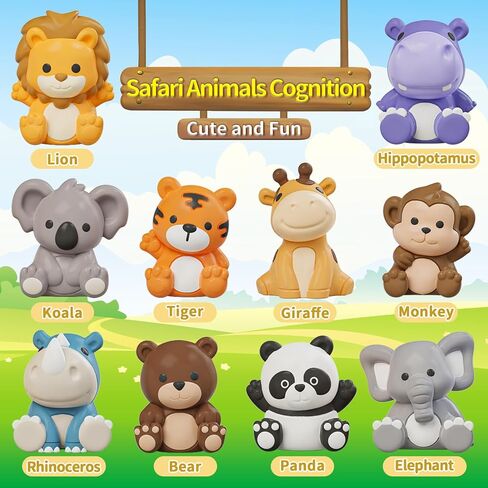 Letapapa Toddler Toys for 1 2 3 Year Old, 20 Pcs Dog Toys for Kids, Montessori Educational Counting, Matching & Sorting Motor Skills Toys, Christmas Birthday Gifts for Baby Boy Girl Aged 12-18 Months in Saudi Arabia